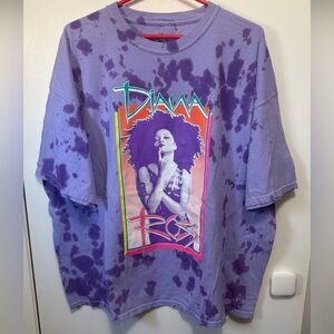 Diana Ross The Boss Purple Tie Dye T Shirt Size 3X New With Tags
